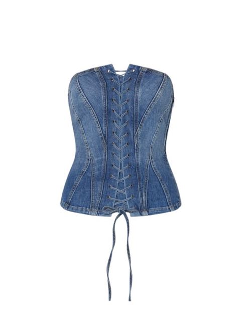 Top bustier in denim Liu Jo | UA6506D0399.79157
